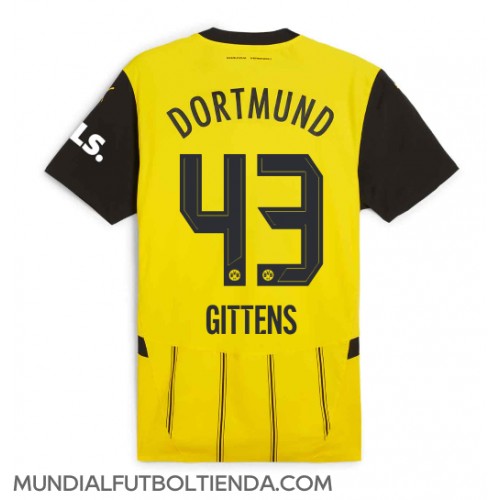 Camiseta Borussia Dortmund Jamie Bynoe-Gittens #43 Primera Equipación Replica 2024-25 mangas cortas